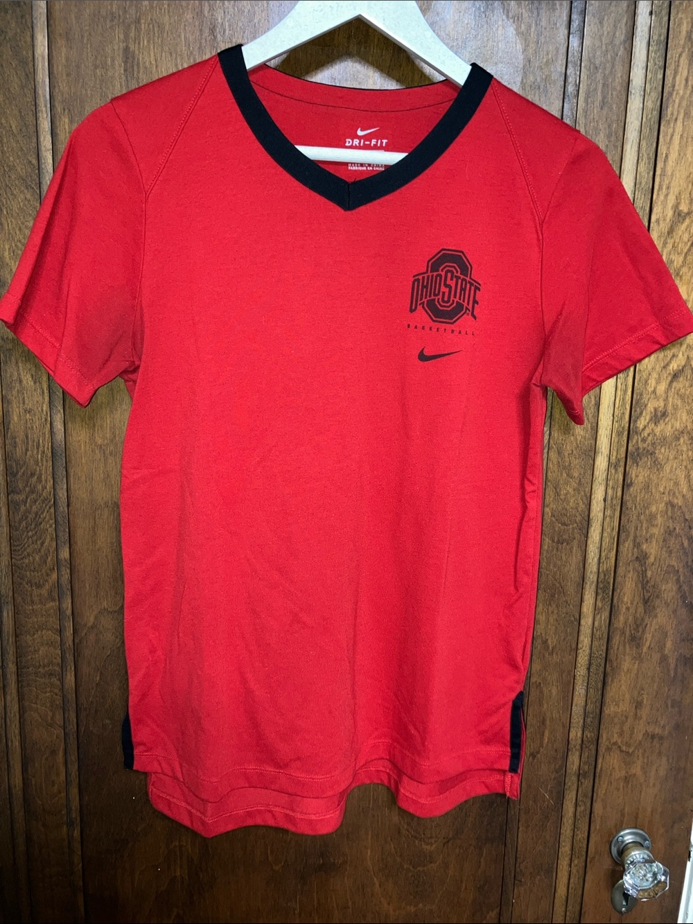 Nike Dri-Fit Ohio State Basketball V-neck T-shirt